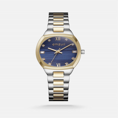 ساعة إيمزوري نسائيه من الستيل بلون ذهبي وفضي