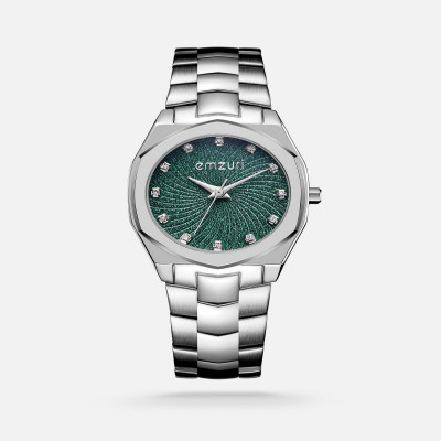 ساعة نسائيه بسير ستيل بلون فضي