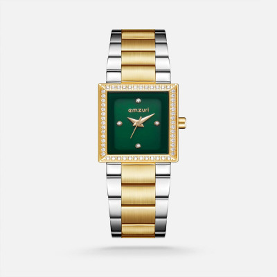 ساعة نسائيه ستيل بلون ذهبي وفضي