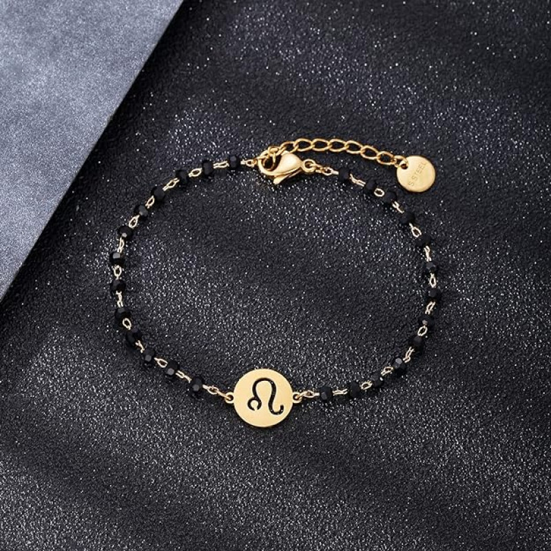 أسوارة برج الاسد مطلية بالذهب عيار 18 قيراط