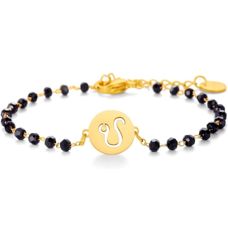 أسوارة برج الاسد مطلية بالذهب عيار 18 قيراط