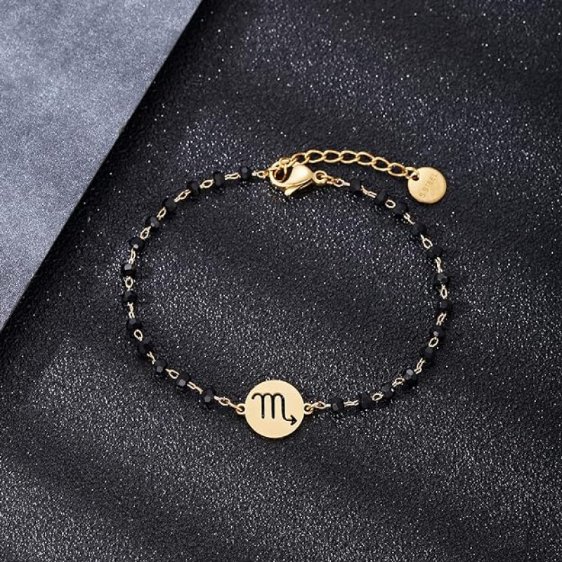 أسوارة برج العقرب مطلية بالذهب عيار 18 قيراط