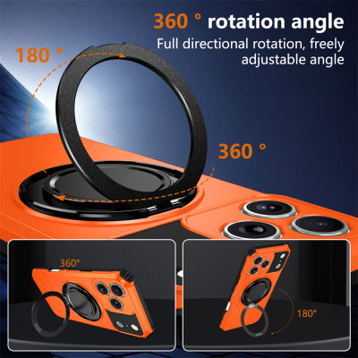 غلاف حماية مغناطيسي 360° مع حامل مدمج لهواتف iPhon...