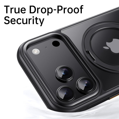 غلاف حماية مغناطيسي Magsafe مع حامل ميكانيكي دوّار...