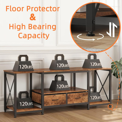 طاولة تلفزيون من Annefish، خزانة تلفزيون قابلة للس...