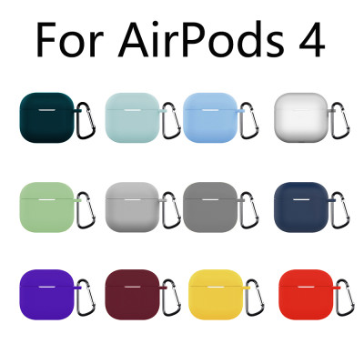 غلاف حماية سيليكون ناعم لأجهزة AirPods 4 (الجيل ال...