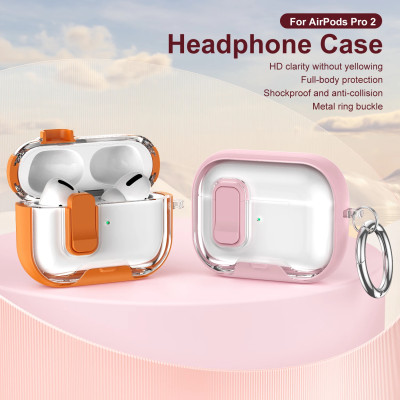 غلاف حماية AirPods Pro 3 مع حامل وقفل أمان – متواف...