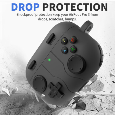 غلاف حماية AirPods Pro 3 من السيليكون الناعم بتصمي...