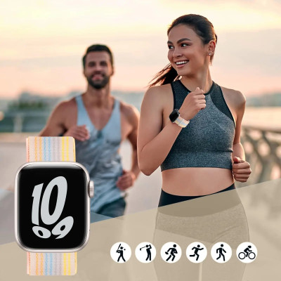 سوار نايلون لساعة أبل – متوافق مع مقاسات 49/46/45/...