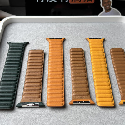 سوار جلد مغناطيسي لساعة أبل – متوافق مع مقاسات 49/...