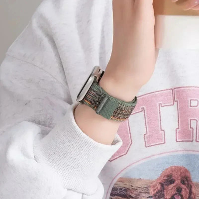 سوار نايلون لساعة أبل – متوافق مع مقاسات 49/46/45/...