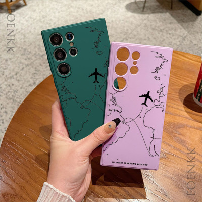 غلاف حماية سيليكون بنمط مسار الطائرة لهواتف سامسون...