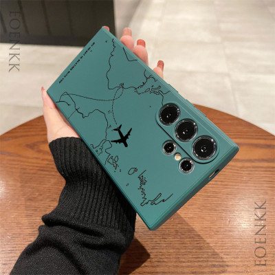 غلاف حماية سيليكون بنمط مسار الطائرة لهواتف سامسون...