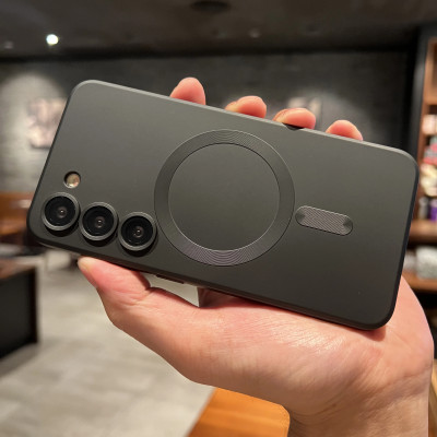 غلاف حماية سيليكون فاخر مغناطيسي متوافق مع MagSafe...