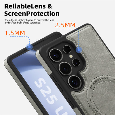 كفر سامسونج مغناطيسي جلد مع مسند MagSafe