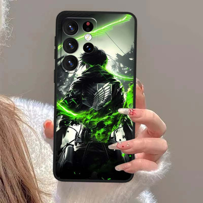 غلاف حماية أسود بتصميم Attack on Titan – إرين ييغر...