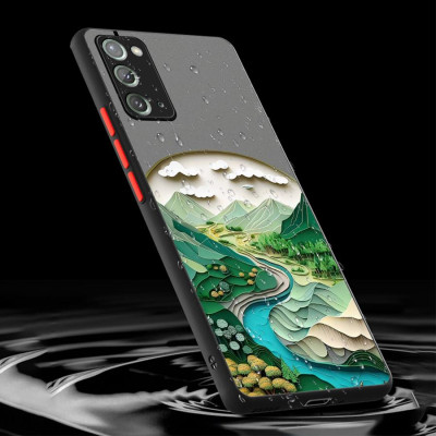 كفر حماية سامسونج بتصميم السماء الصيفية – غطاء أني...