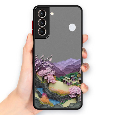 كفر حماية سامسونج بتصميم السماء الصيفية – غطاء أني...