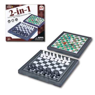 لعبة السلم والثعبان وشطرنج مغناطيس 2 في 1 36-16009...