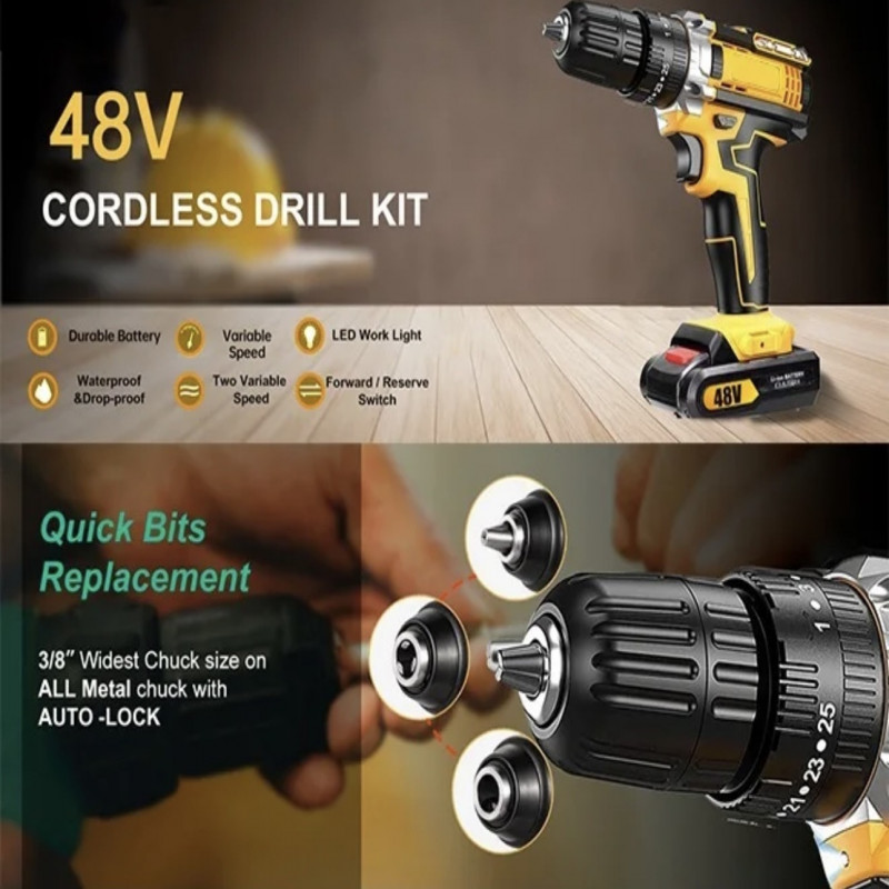 دريل ومفك كهربائي ماركة دينكس