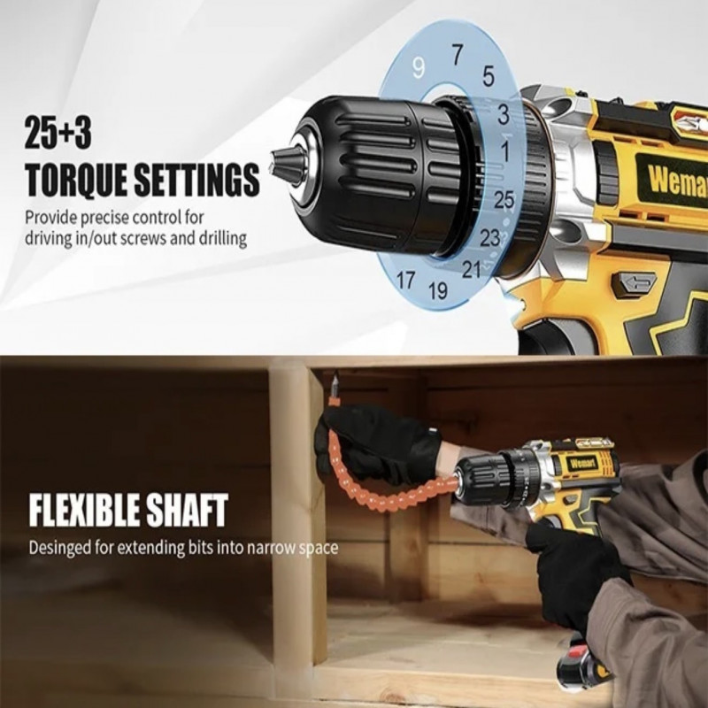 دريل ومفك كهربائي ماركة دينكس