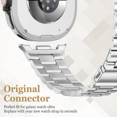 حزام من الفولاذ المقاوم للصدأ لساعة سامسونج جالاكس...