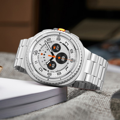 حزام من الفولاذ المقاوم للصدأ لساعة سامسونج جالاكس...