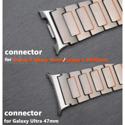 حزام تيتانيوم فاخر لساعة سامسونج جالاكسي 8 كلاسيكي...