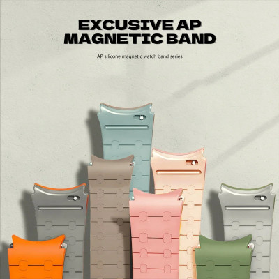 حزام سيليكون مغناطيسي لساعة سامسونج جالاكسي 7 6 5...