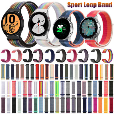22mm 20mm Nylon Loop Strap for Samsung Galaxy Watc...