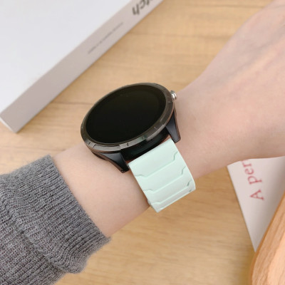 حزام سيليكون مغناطيسي 18 / 20 / 22 مم للساعات الذك...