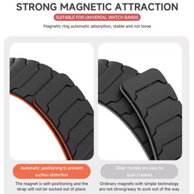 سوار سيليكون مغناطيسي مقاس 22/20 مم لساعة Samsung...