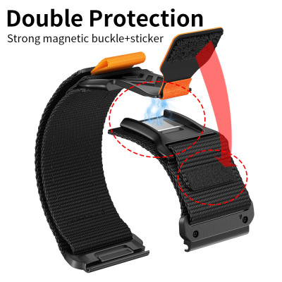 سوار نايلون مغناطيسي مقاس 22/26 مم لساعة Garmin Fe...
