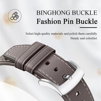 سوار جلدي ناعم مقاس 22/20 مم لساعة Huawei GT6/GT6...