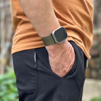حزام نايلون رياضي لساعة Apple Watch Ultra 2/3 و Se...