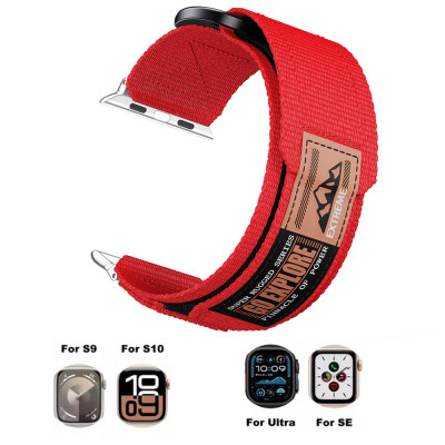 حزام نايلون فيلكرو لساعة Apple Watch – متوافق مع U...