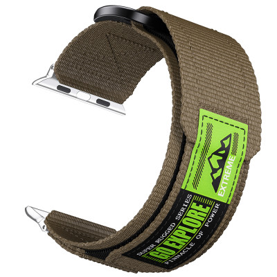 حزام نايلون فيلكرو لساعة Apple Watch – متوافق مع U...