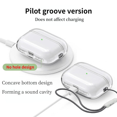 غلاف حماية شفاف سيليكون لـ AirPods Pro 2 – جراب خف...