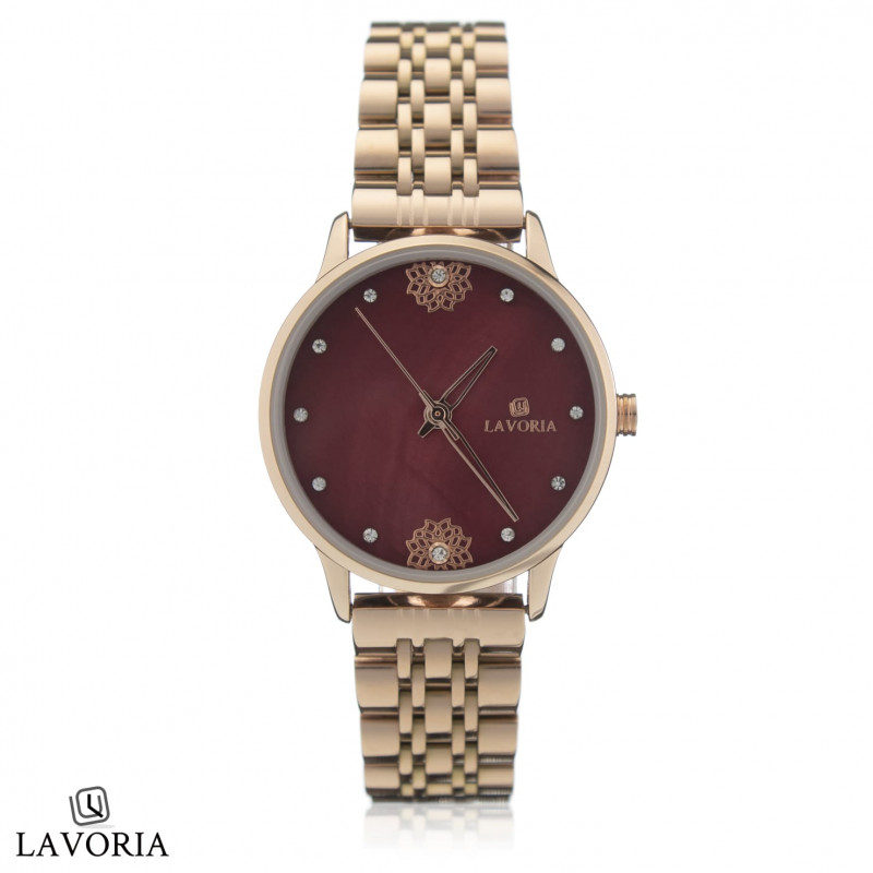 ساعة نسائيه من الستيل بتصميم كلاسيكي انيق من لافور...