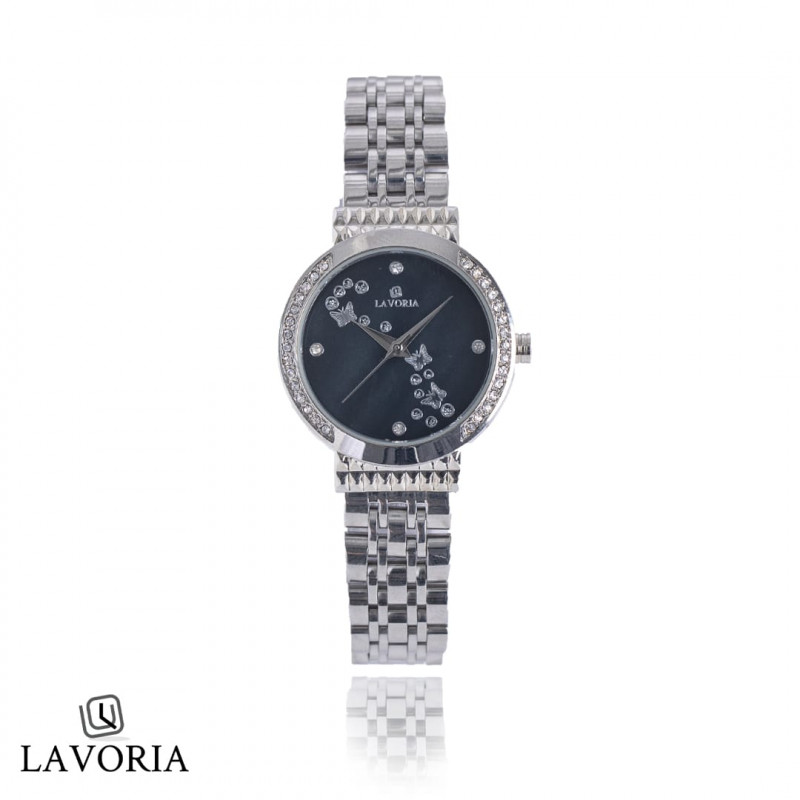 ساعة نسائيه من الستيل بتصميم كلاسيكي انيق من لافور...