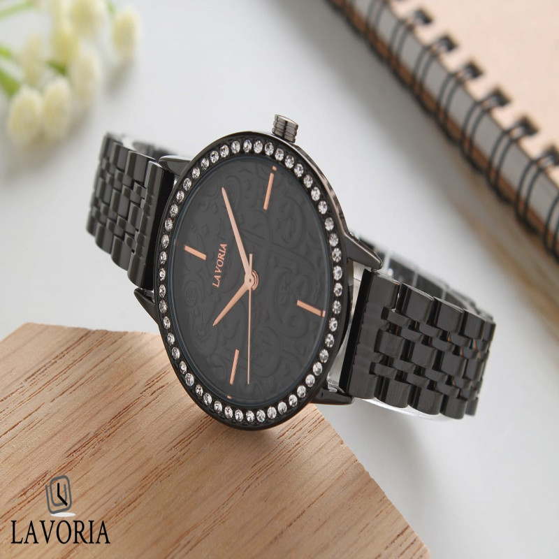 ساعه نسائيه من الستيل بتصميم كلاسيك من لافوريا L07...