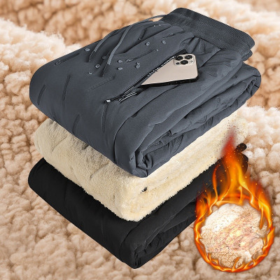 بنطال رياضي نسائي سميك مبطن بالصوف