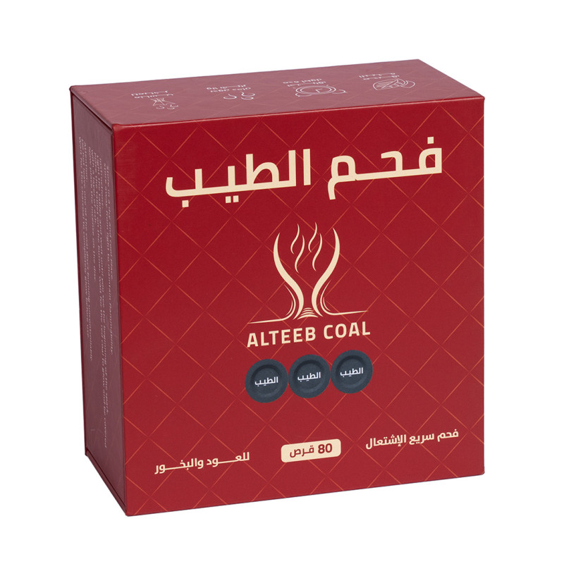 فحم الطيب – فحم فاخر للاشتعال السريع – عبوة 80 قرص...