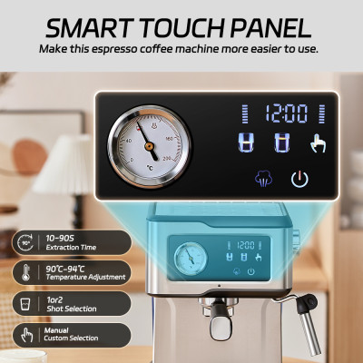 آلة قهوة اسبريسو كافيلف 20 بار ، آلة صنع كابتشينو...
