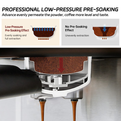 آلة قهوة اسبريسو كافيلف 20 بار ، آلة صنع كابتشينو...