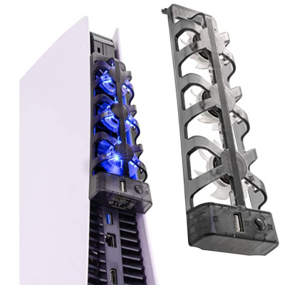 لمروحة تبريد ملحقات PS5 مع ضوء LED للبلاي ستيشن 5،...
