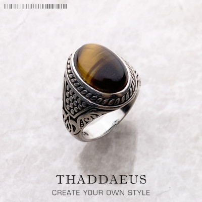 خاتم رجالي فاخر من فضة 925