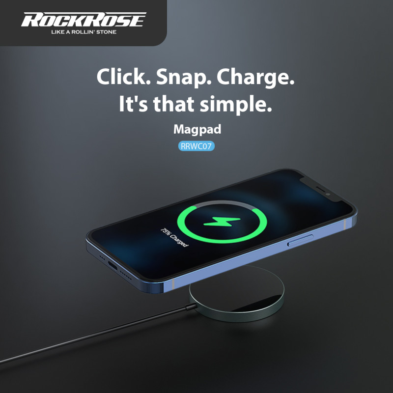 شاحن لاسلكي من روكروز 15 واط زيتي