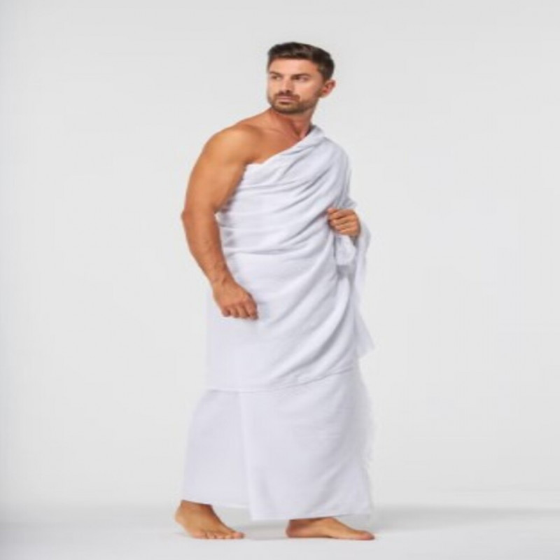 إحرام قطعتان للحج والعمرة للشعائر الدينية للرجال ,...