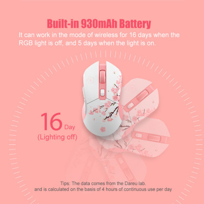 DAREU ماوس ألعاب مزدوج الأوضاع RGB 2.4G ماوس ألعاب...